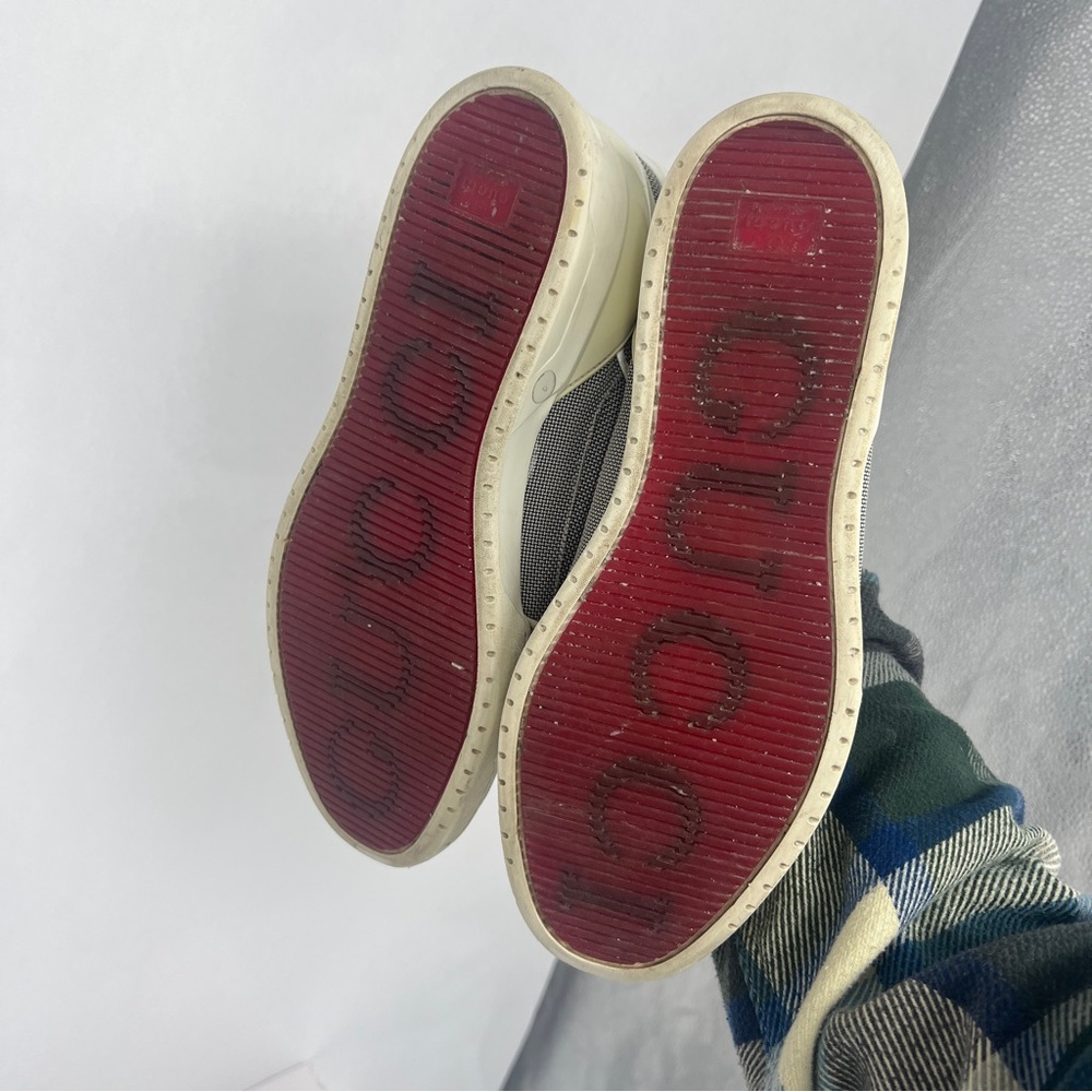 Gucci Gray and Cream High-Top Sneakers - Picture 8 of 17